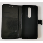 Black Book Case Flip with Strap For Nokia 5.1 TA-1075 Slim Fit Look